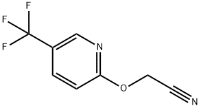 2-[[5-(TRIFLUOROMETHYL)-2-PYRIDYL]OXY]ACETONITRILE 化学構造式