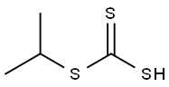 Isopropyl hydrogen trithiocarbonate Structure