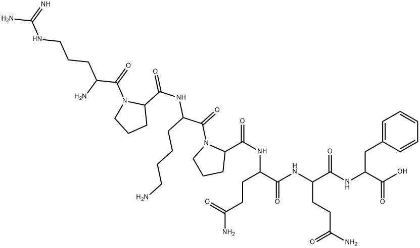 ARG-PRO-LYS-PRO-GLN-GLN-PHE, 68060-49-1, 结构式