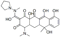 4-dimethylamino-6,10,11,12a-tetrahydroxy-2-[hydroxy-(pyrrolidin-1-ylmethylamino)methylidene]-6-methyl-4,4a,5,5a-tetrahydrotetracene-1,3,12-trione Structure