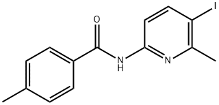 N-(5-IODO-6-METHYL-2-PYRIDINYL)-4-METHYL-BENZAMIDE Struktur