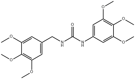 Urea, N-(3,4,5-trimethoxyphenyl)-N-((3,4,5-trimethoxyphenyl)methyl)- Struktur