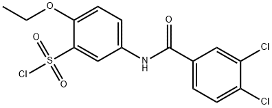 5-(3,4-DICHLORO-BENZOYLAMINO)-2-ETHOXY-BENZENESULFONYL CHLORIDE Struktur