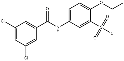 5-(3,5-DICHLORO-BENZOYLAMINO)-2-ETHOXY-BENZENESULFONYL CHLORIDE,680617-96-3,结构式