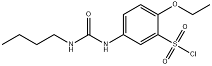 5-(3-丁基脲基)-2-乙氧基苯磺酰氯 结构式
