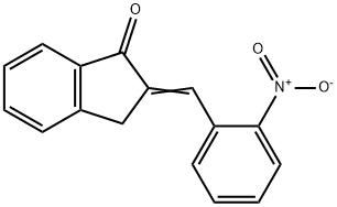 1H-Inden-1-one,2,3-dihydro-2-[(2-nitrophenyl)methylene]-, Struktur
