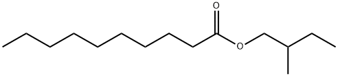 デカン酸2-メチルブチル 化学構造式