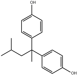 4,4'-(1,3-DIMETHYLBUTYLIDENE)DIPHENOL Struktur