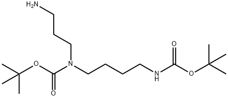 N1,N5-双-BOC-亚精胺,68076-39-1,结构式