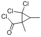 Cyclopropanecarbonyl chloride, 2,2-dichloro-1,3-dimethyl- (9CI) Struktur