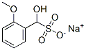 sodium hydroxy(2-methoxyphenyl)methanesulphonate Structure
