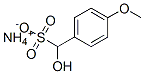 α-ヒドロキシ-4-メトキシベンゼンメタンスルホン酸アンモニウム 化学構造式