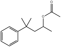 α,γ,γ-トリメチルベンゼン-1-プロパノールアセタート 化学構造式