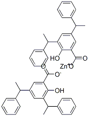 zinc(2+) 3,5-bis(1-phenylethyl)salicylate|