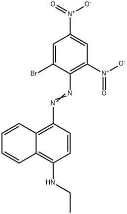4-[(2-bromo-4,6-dinitrophenyl)azo]-N-ethylnaphthalen-1-amine Struktur