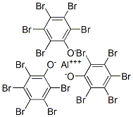 Aluminum tris(2,3,4,5,6-pentabromophenolate) Struktur