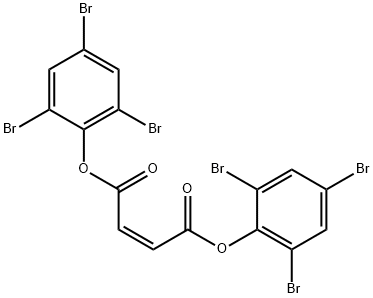 (Z)-2-ブテン二酸ビス(2,4,6-トリブロモフェニル) 化学構造式
