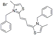 3-benzyl-2-[3-[3-benzyl-4-methyl-3H-thiazol-2-ylidene]prop-1-enyl]-4-methylthiazolium bromide Structure