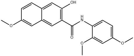 N-(2,4-Dimethoxyphenyl)-3-hydroxy-7-methoxy-2-naphthalenecarboxamide,68084-37-7,结构式
