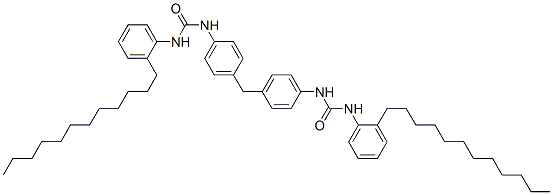 N,N''-(methylenedi-p-phenylene)bis[N'-(dodecylphenyl)urea],68084-56-0,结构式