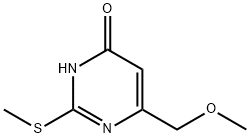 4-HYDROXY-6-METHOXYMETHYL-2-(METHYLTHIO)PYRIMIDINE Struktur