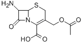 3-ACETOXYMETHYL-7-AMINO-8-OXO-5-THIA-1-AZA-BICYCLO[4.2.0]OCT-2-ENE-2-CARBOXYLIC ACID Struktur