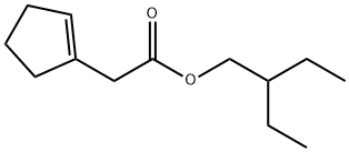 2-ethylbutyl cyclopent-1-ene-1-acetate Struktur