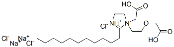 disodium 1-[2-(carboxymethoxy)ethyl]-1-(carboxymethyl)-4,5-dihydro-2-undecyl-1H-imidazolium chloride Struktur