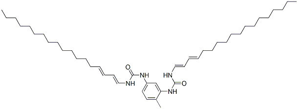 N,N''-(4-methyl-m-phenylene)bis[N'-octadecadienylurea] Struktur
