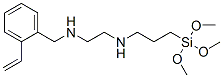 N'-[3-(trimethoxysilyl)propyl]-N-[(vinylphenyl)methyl]ethylenediamine Structure