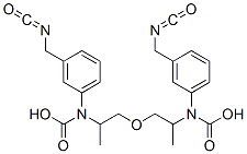 Bis[[3-(isocyanatomethyl)phenyl]carbamic acid]oxybis(1-methyl-2,1-ethanediyl) ester Struktur