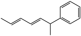 (2E,4E)-6-Phenyl-2,4-heptadiene Struktur
