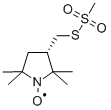 (-)-(1-Oxyl-2,2,5,5-tetramethylpyrrolidin-3-yl)methyl Methanethiosulfonate Structure