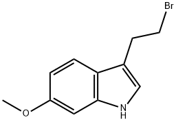 1H-INDOLE,3-(2-BROMOETHYL)-6-METHOXY- Struktur