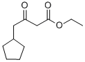 4-シクロペンチル-3-オキソブタン酸エチル 化学構造式