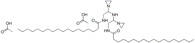 N,N'-[iminobis(ethyleneiminoethylene)]distearamide diacetate Structure