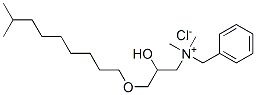 benzyl[2-hydroxy-3-[(8-methylnonyl)oxy]propyl]dimethylammonium chloride Struktur