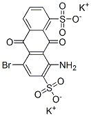 8-アミノ-5-ブロモ-9,10-ジヒドロ-9,10-ジオキソ-1,7-アントラセンジスルホン酸ジカリウム 化学構造式