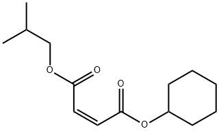 cyclohexyl 2-methylpropyl maleate Struktur