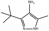 1H-Pyrazol-4-amine,  3-(1,1-dimethylethyl)-5-methyl- 结构式