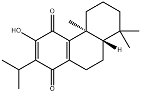 (4bS,8aS)-4b,5,6,7,8,8a,9,10-オクタヒドロ-3-ヒドロキシ-4b,8,8-トリメチル-2-イソプロピルフェナントレン-1,4-ジオン 化学構造式