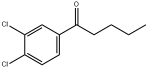 1-(3,4-二氯苯基)戊-1-酮, 68120-72-9, 结构式