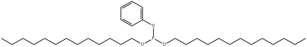 Phosphorous acid ditridecylphenyl ester Struktur