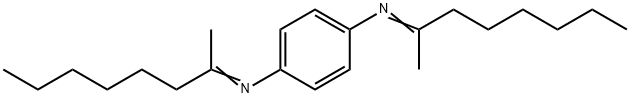 N,N'-bis(1-methylheptylidene)benzene-1,4-diamine Struktur