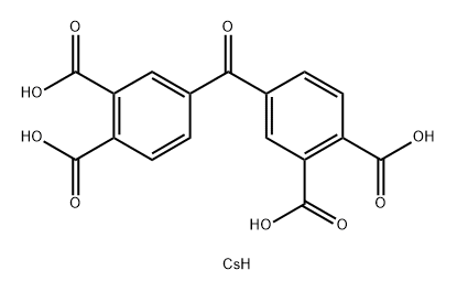 tetracesium 4,4'-carbonylbisphthalate Struktur