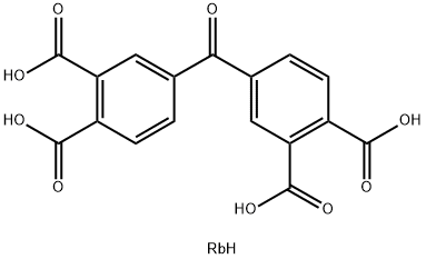 4,4'-カルボニルビスフタル酸テトラルビジウム 化学構造式