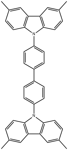 4,4'-双(3,6-二甲基咔唑-9-基)联苯 结构式