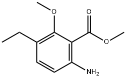 Benzoic acid, 6-amino-3-ethyl-2-methoxy-, methyl ester (9CI) 结构式