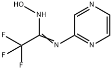 2,2,2-三氟-N'-羟基-N-吡嗪-2-二甲酰亚胺 结构式