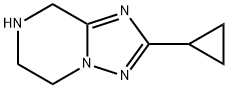2-CYCLOPROPYL-5,6,7,8-TETRAHYDRO-[1,2,4]TRIAZOLO[1,5-A]PYRAZINE Struktur